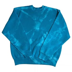 เสื้อสเวตเชิ้ตคอกลมผู้ชายสีน้ำเงินลายไทได ทรงปกติ ผ้าฝ้ายถัก 100% แขนยาว สวมใส่สบายๆ สำหรับฤดูใบไม้ร่วง เนื้อผ้านุ่มสบาย - Product Image 1
