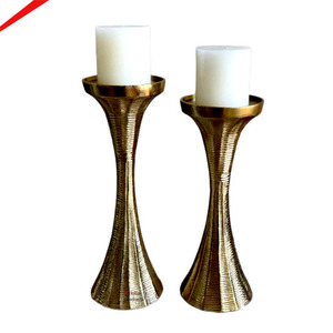 Élégant Porte-Bougie en Métal Rond, Design Premium, Base Stable, Décoration Festive pour la Maison, Centre de Table - Product Image 5
