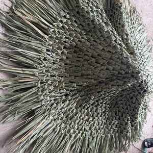 Artisan Handmade Palm leaf Thatch Roofing Umbrella 2.2m for Eco-resort glamping Tiki-style setups Event weddings parties outdoor - Product Image 2