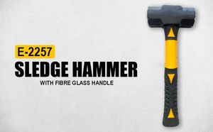 Eastman Cast Forge LTD. Industrial Grade E-3006 Sledge <b>Hammer</b> En-8 Steel Red+Black Fibre Handle 3-Year Warranty Customized OEM - Product Image 2