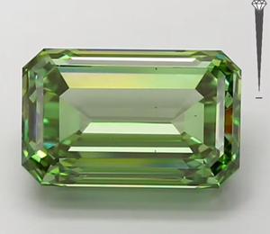 Diamant CVD cultivé en laboratoire, certifié IGI, 5,03 carats, taille émeraude, couleur vert vif fantaisie, clarté VS2, LG 743560385 ROYAL GEMS - Product Image 4