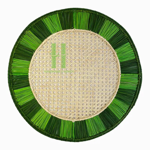 Set de table en cordon de papier fait main, tailles personnalisables, variété de couleurs, pour décoration de mariage, décoration de Noël et décoration intérieure, OEM - Product Image 1