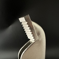 Pince à mâchoires droites de 10 pouces, mâchoires CR-MO, corps en acier nickelé, dents angulaires, pinces à bascule, 230 mm, 0-45 mm, bricolage