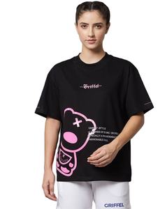 Camiseta de algodón 100% de alta calidad para mujer, Camiseta básica de manga corta de verano con cuello redondo ecológico con estampado de logotipo personalizado en blanco liso para mujer - Product Image 3