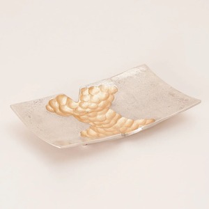 Tazón de Aluminio Hecho a Mano con Diseño de Hoja de Oro, Estilo Wabi Sabi, Vajilla para Regalo - Product Image 4