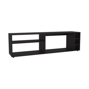Mobile TV Suxta da 160 cm con Tre Ripiani Aperti, Tre Scomparti per Bottiglie e Gestione Cavi, Ideale per Soggiorno o Sala TV - Product Image 2
