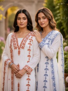 Collections haut de gamme de tenues prêtes à porter (haut, bas et dupatta) 2026, avec broderie au fil sur le bas et le dupatta, conçues pour un ajustement parfait - Product Image 6