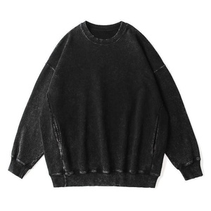 Sweat-shirt à capuche ample et surdimensionné pour homme, couleur unie, hiver, avec col à capuche, épaules tombantes, en molleton - Product Image 4