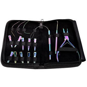 Kit de pinces pour extensions de cheveux, ensemble d'outils professionnels pour micro-perles, anneaux nano, bandes adhésives et kits de pinces pour extensions de cheveux - Product Image 1