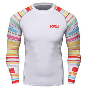 Rashguard à manches longues pour homme, haute mobilité, respirant, performance améliorée, avec Spandex/Polyester, pour la course et l'entraînement - Product Image 1