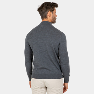 Pulls d'hiver pour hommes en gros, pulls décontractés à demi-zip pour hommes, vêtements d'hiver en tricot à demi-zip pour hommes - Product Image 2