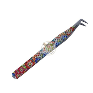 Pinzas de Acero Inoxidable para Pestañas, 1 Pieza, Pinzas Profesionales para Extensión de Pestañas, Curvas y Rectas, Herramientas de Maquillaje - Product Image 1