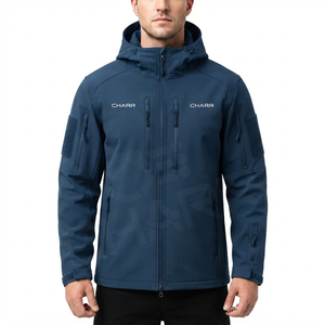 Men's Outdoor Waterproof Softshell Hooded Jacket Fleece <b>Windbreaker</b> <b>for</b> Hiking & <b>Camping</b> Windproof Winter Coat Zipper Closure - Product Image 6
