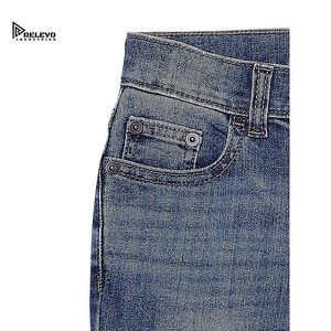 Men's Slim Fit Distressed Ripped <b>Soft</b> Denim <b>Jeans</b> Straight Leg Casual Style Mid Waist Cotton Fabric Sportswear - Product Image 3