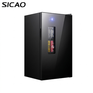 Mini Nevera Ecológica para Vinos de 85W y 98L, con Luz LED Blanca, Compacta, para Uso Doméstico, <span class=keywords><strong>Enfriador</strong></span> de Bebidas - Product Image 5