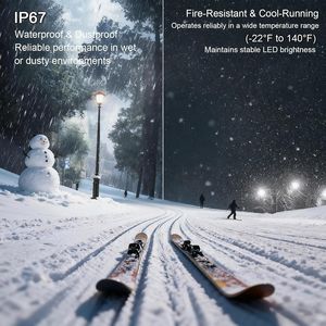 Lampadina LED a Pannocchia da 700W Equivalente, 10500 Lumen, Luce Bianca Diurna 5000K, Confezione da 2, Attacco Mogul Medio E26/E39, 70W Grande Luminosità - Product Image 6