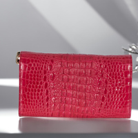 Pochette de luxe multifonction en cuir véritable imperméable pour femme, porte-cartes long avec plusieurs emplacements pour cartes