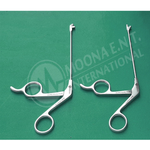 Ensemble de 2 pinces chirurgicales ENT à coupe traversante, droites et à angle de 45 degrés, certifiées CE - Product Image 3