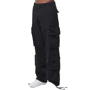 Pantalon cargo utilitaire ample et respirant en coton Ripstop pour homme, teint en pièce, multi-poches, style streetwear, durable et personnalisé - Product Image 1