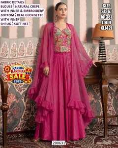 Ensemble Kurta pour femmes, crème, broderie florale, coupe ample, coton, vêtements ethniques, Inde, Pakistan, style décontracté, toutes saisons - Product Image 6