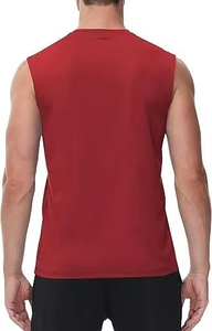เสื้อกล้ามลำลองผู้ชายผ้าฝ้าย 100% ขายส่งจากปากีสถาน สวมใส่สบาย ระบายอากาศได้ดี พร้อมโลโก้สั่งทำ สีพื้น - Product Image 6