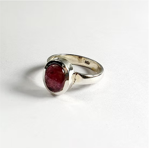 Anillo de Turmalina Hecho a Mano, Casual y Moderno, Plata de Ley 925, Joyería Personalizable, Regalo Perfecto para Cualquier Ocasión - Product Image 2