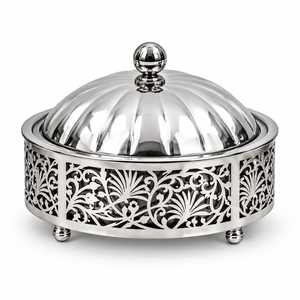 Olla térmica de estilo árabe para mantener la comida caliente, con tapa de cúpula y tapa estriada, tipo cacerola. - Product Image 4