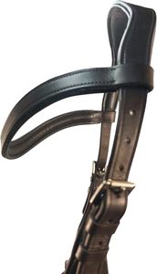 Bridon en cuir marron Havana, design ergonomique, ajustement confortable, équipement d'équitation durable - Product Image 2