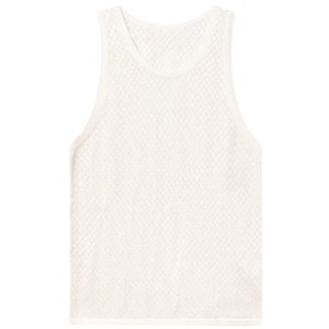 Gilet sans manches en tricot pour homme, doux et respirant, motif losanges, débardeur décontracté d'été, vente en gros OEM - Product Image 3