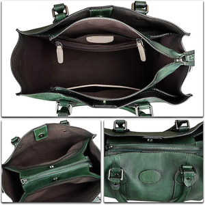 Bolso de Mano al por Mayor para Mujer, Elegante y a la Moda, Bolso de Hombro Personalizado OEM, Bolso Tote de Cuero Vacuno Genuino para Dama - Product Image 4