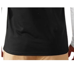 เสื้อโปโลแขนยาวผู้ชายลายทางสีตัดต่อ มีกระเป๋า ดีไซน์ถักแบบลำลอง - Product Image 5