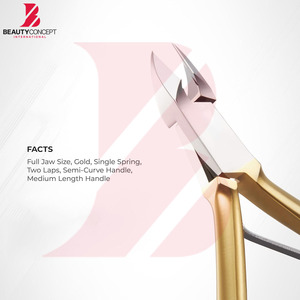 Coupe-ongles de qualité supérieure avec manche plaqué or, en acier inoxydable, coupe-ongles tendance et esthétique, outil de manucure - Product Image 2