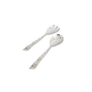 Juego de servidores de ensalada de metal con diseño de mango ergonómico para servir cómodamente y decorar la mesa con estilo. - Product Image 3