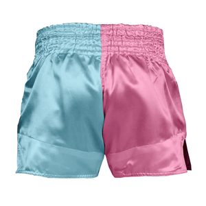 Muay Thai lightweight satin fabric custom design breathable training <b>shorts</b> elastic waistband gym fitness wear for <b>men</b> women - Product Image 6
