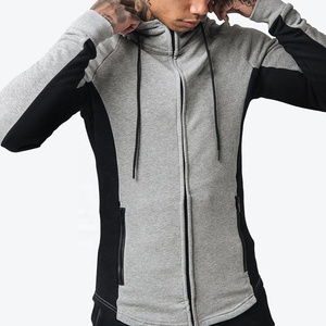 Pull à capuche élégant à manches longues et fermeture éclair pour homme - Product Image 4