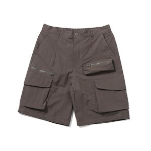 Shorts d'été cargo en maille pour hommes, avec logo personnalisé, poche latérale zippée, 100% coton, taille personnalisée, tissu en coton, décontracté - Product Image 5