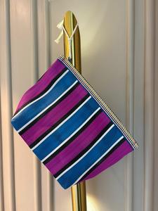 Eco-Friendly Geometric Premium Quality Four Seasons Large Capacity Women's Recycled PP Nylon Woven Waterproof Zipper <b>Case</b> - Product Image 2