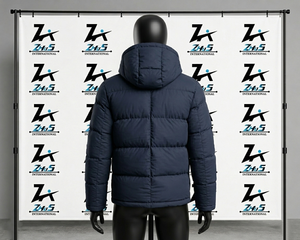 Fashion Stand Collar <b>Waterproof</b> Eco-Friendly Men's Clothing Zipper Closure Canvas Puffer <b>Jacket</b> <b>Winter</b> Streetwear Puffer <b>Jacket</b> - Product Image 5