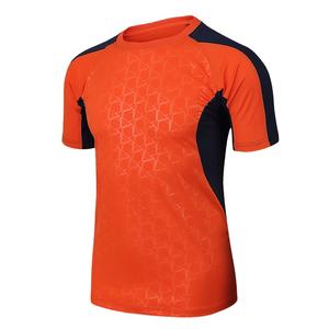 Hot New 2025 Hombres Camisetas de fútbol Diseñador deportivo Fitness Camiseta Secado rápido Slim Fit Transpirable Gimnasio Hombres Camisetas de punto sólido - Product Image 4