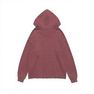 High Sales Custom Logo Men's <b>Pink</b> Hooded <b>Tracksuit</b> <b>Set</b> Full Sleeve Puff Print Streetwear Joggers With Side Pockets Autumn Wear - Product Image 5
