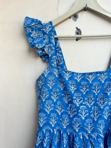 Vestido largo maxi estampado a mano, vestido de verano de algodón, vestido con estampado indio, vestido con estampado floral, vestido de verano para mujer, vestido largo maxi. - Product Image 4