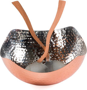 Recién llegado, juego de servidores de ensaladera de cobre martillado de 3 piezas, etiquetado privado personalizado de lujo, producto de tendencia de bajo precio - Product Image 3