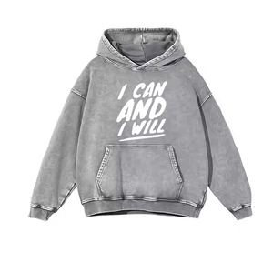 Sudaderas con Capucha al por Mayor con Lavado Ácido, Fabricante de Sudaderas Personalizadas, Sudadera 100% Algodón, Sudadera con Cremallera, Sudadera Estilo Urbano, Sudadera con Bolsillo Frontal - Product Image 2