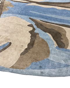 Nueva forma anudada a mano corte tibetano pila alfombra moderna muy atractiva personalizable Color hecho a mano 100% bambú seda sala de estar Hotel - Product Image 3