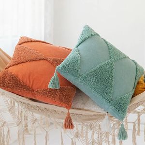 Tufted Cotton Cushion Cover Living Room Home Decor Customize With Custom Design Boho Pillow Eco-Friendly Custom OEM Wholesale - Product Image 2
