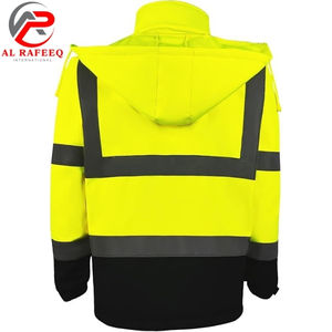Chaqueta Softshell de Alta Visibilidad y Calidad Premium, Impermeable, de Poliéster, Ropa de Trabajo de Seguridad con Logotipo Personalizable 2026 para Hombre - Product Image 2