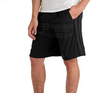 Pantalones Cortos Deportivos Transpirables de Verano para Hombre con Logotipo Personalizado, Cintura Elástica de Altura Media, Tela de Lona, Servicio OEM - Product Image 4