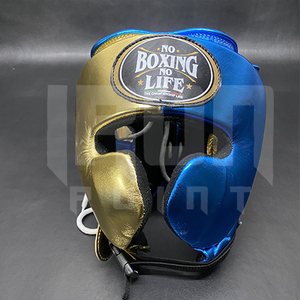 Protège-joues personnalisable de haute qualité « No Boxing No Life » en cuir de vachette avec poignées lacées et rembourrage épais à 4 couches pour l'entraînement - Product Image 6