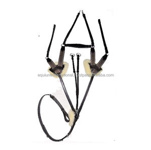 Harnais de cheval en cuir souple rembourré, équipement d'équitation durable, réglable, confortable pour l'entraînement, performance optimale en extérieur. - Product Image 2