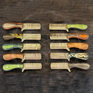 Cuchillos de caza hechos a mano de acero de Damasco de 6 pulgadas con fundas de cuero, lote al por mayor de 20 cuchillos - Product Image 3